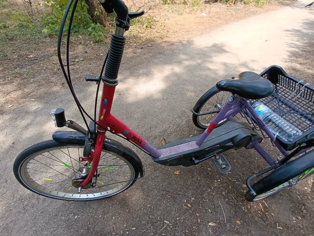 Driewieler fiets, Ophalen, Gebruikt, Schijfrem, Huka orthros