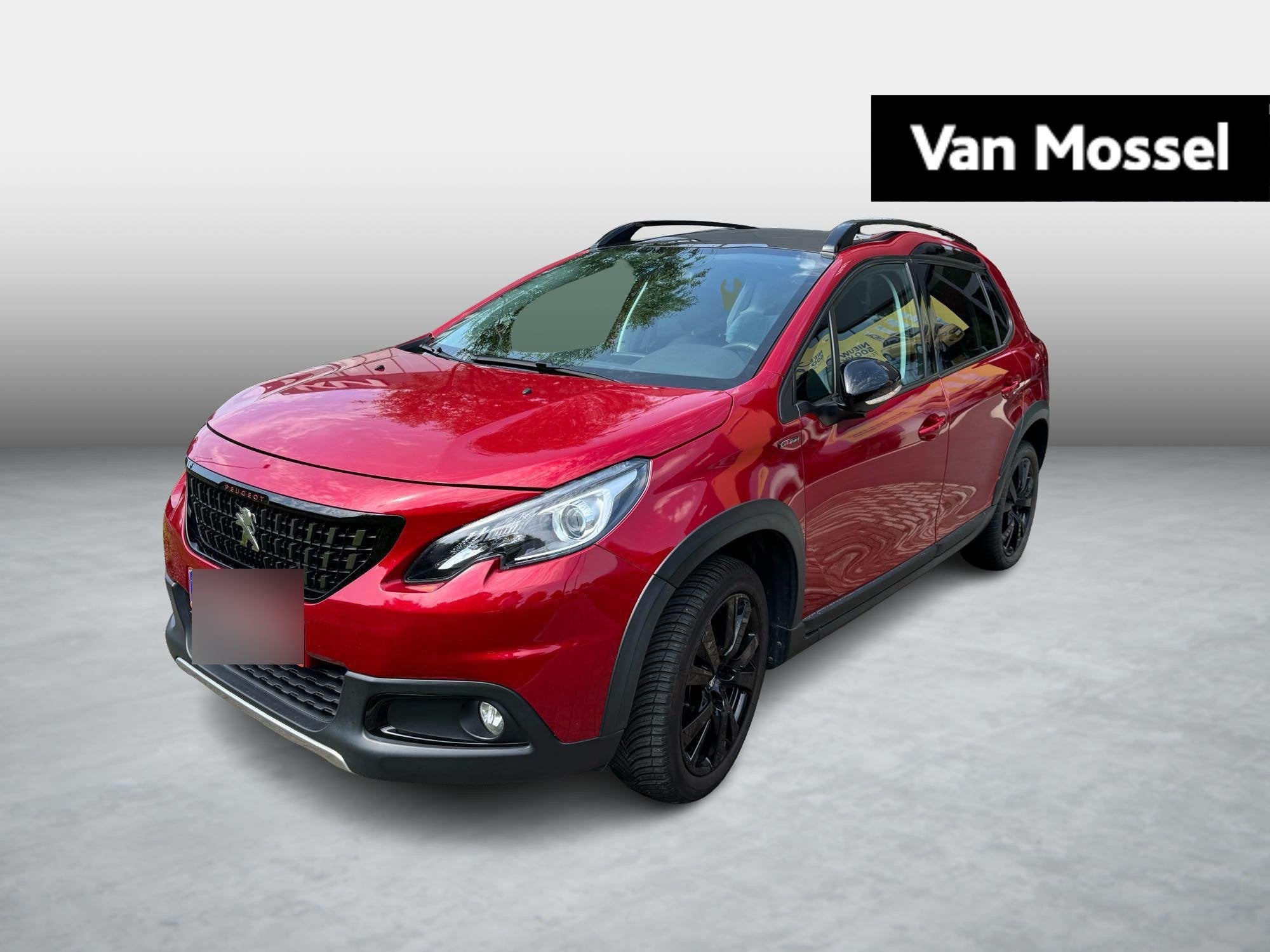 Peugeot 2008 1.2 Puretech 96kW S&S GT Line, Auto's, Voorwielaandrijving, Stof, Zwart, Automatische klimaatregeling