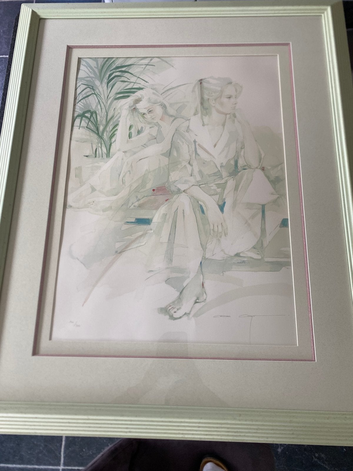 Genummerde druk Christine Comyn., Enlèvement, Tableau