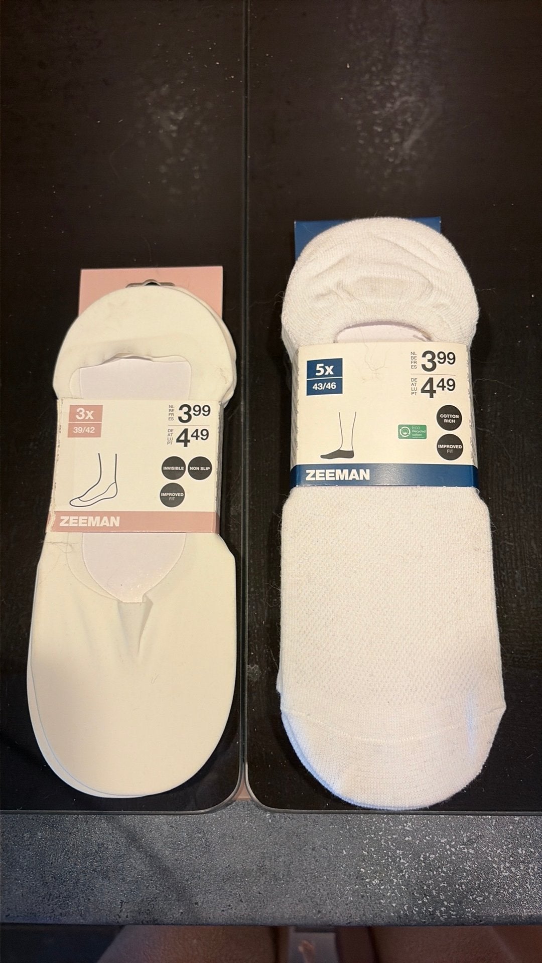 Kousen wit zeeman, Enlèvement, Neuf, Taille 39 à 42, Blanc
