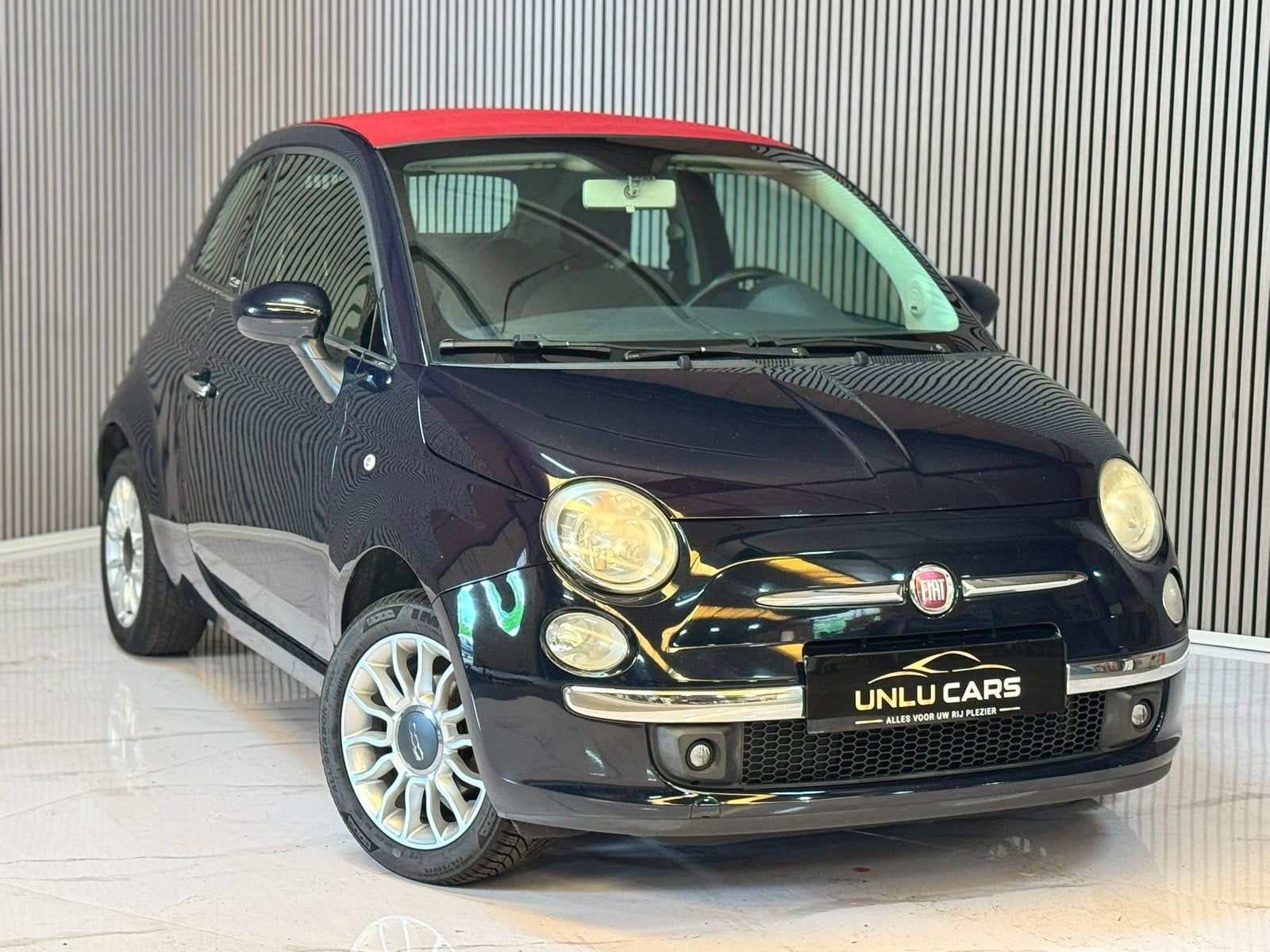 FIAT 500 CABRIO 1.2 BENZINE 2012, Auto's, Voorwielaandrijving, 4 cilinders, Cabriolet, Blauw
