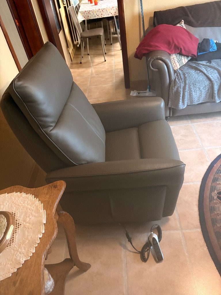 Relaxzetel met sta op functie, Ophalen, Nieuw, Leer