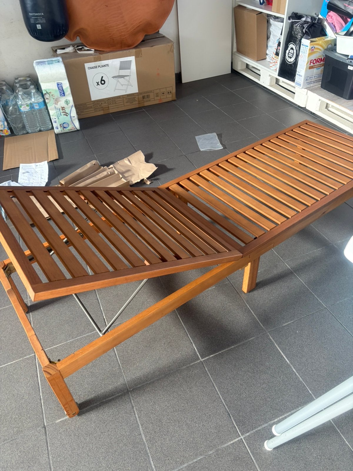 Nieuwe ligbedeen!, Tuin en Terras, Ophalen, Nieuw, Hout