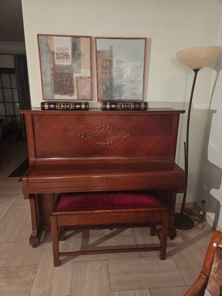 buffetpiano Philipps AG, Muziek en Instrumenten, Piano's, Ophalen, Gebruikt, Bruin, Piano