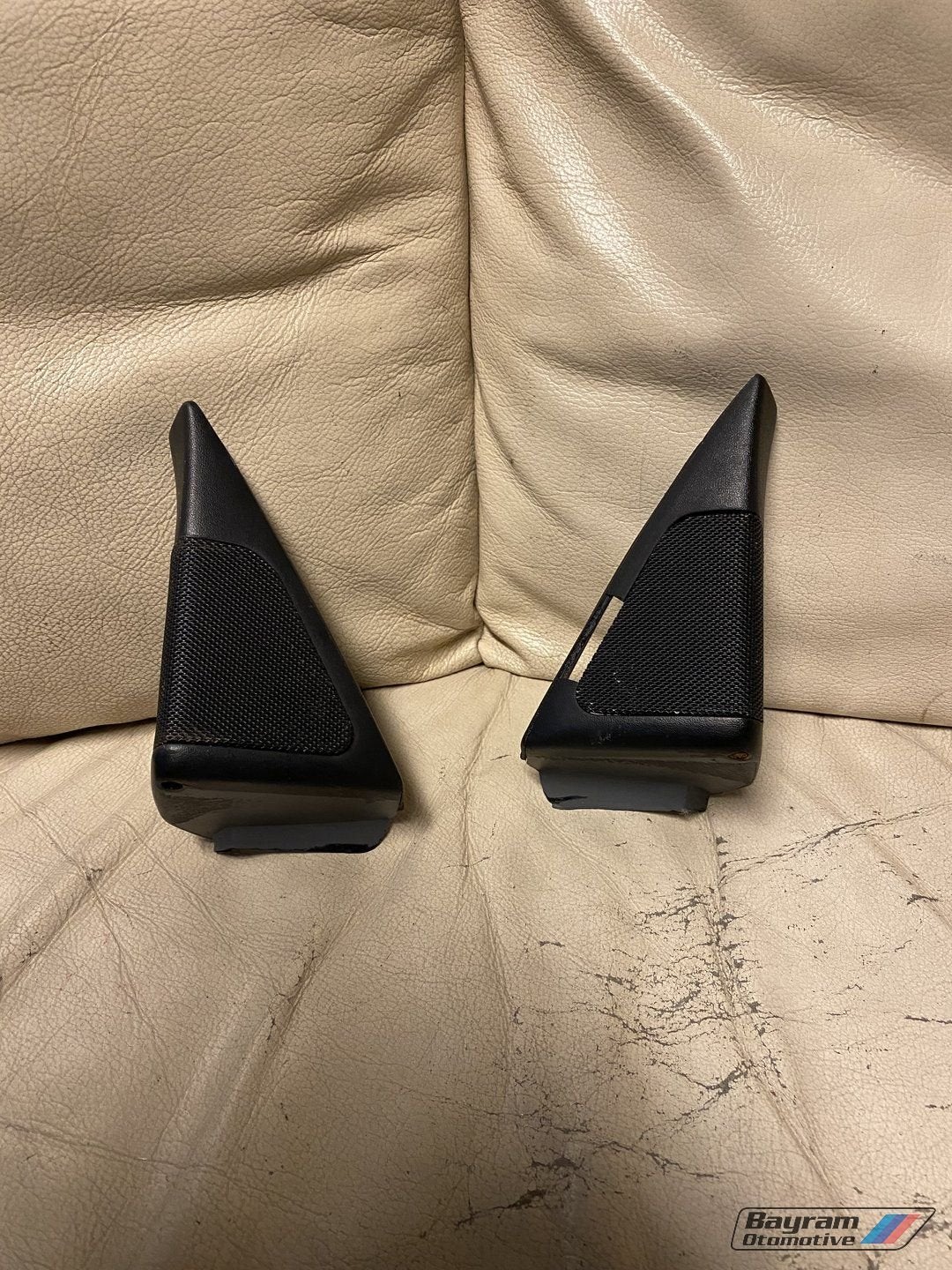 Bmw E32 tweeters speakerkapjes zwart E34 speakers 7-serie M, Enlèvement ou Envoi, -, -, -