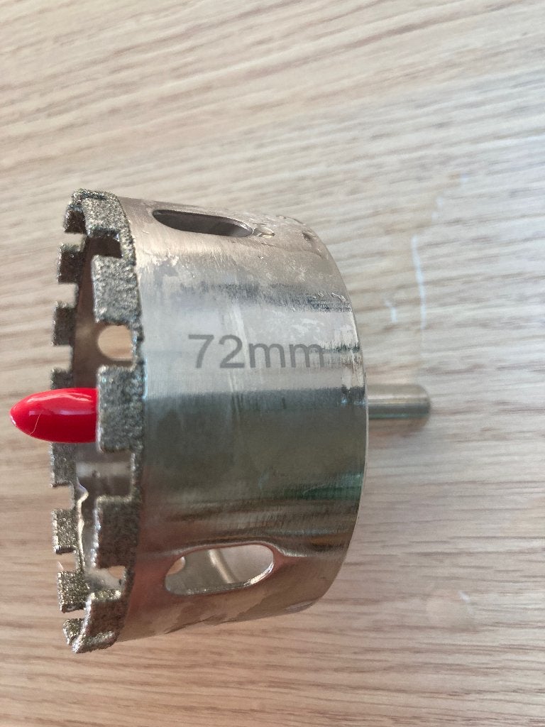 Santeg diamantboor 72mm, Doe-het-zelf en Bouw, Gereedschap | Boormachines, Ophalen, Zo goed als nieuw, Boormachine