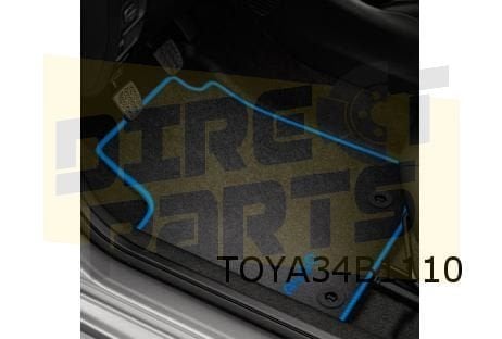 Toyota Aygo mattenset (4x) 'velours' (Rich Blue) Origineel!, Autos : Pièces & Accessoires, Neuf, -, -, Toyota