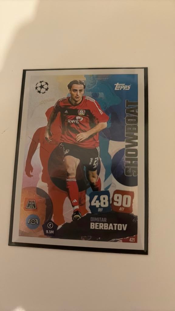 Match attax Berbatov kaart, Ophalen