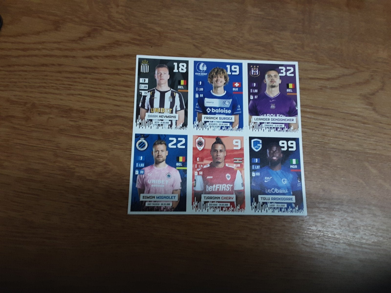 Panini pro-league 2024-2025 stikkervel van 6 stikkers, Ophalen of Verzenden