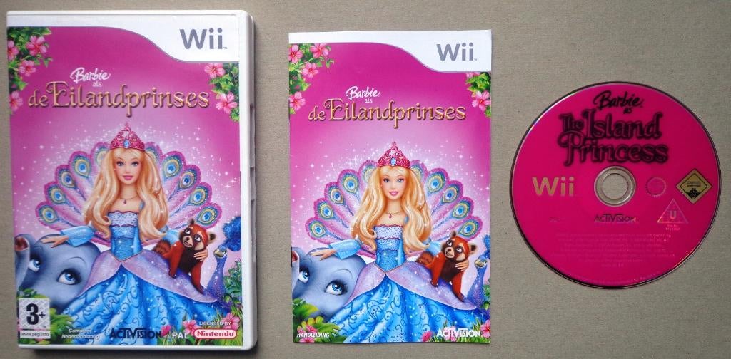 Barbie als de Eiland Prinses voor de Nintendo Wii Compleet, Enlèvement ou Envoi, Comme neuf
