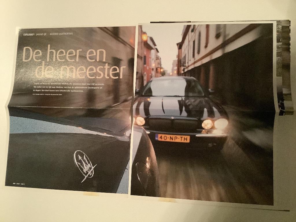 Article Jaguar XJR et Maserati Quattroporte, Livres, Enlèvement ou Envoi, Comme neuf, Autres marques