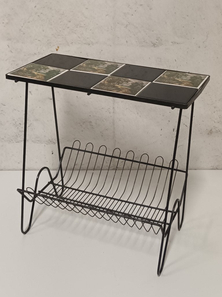 Table d'appoint avec carreaux de céramique, Antiquités & Art, Enlèvement ou Envoi