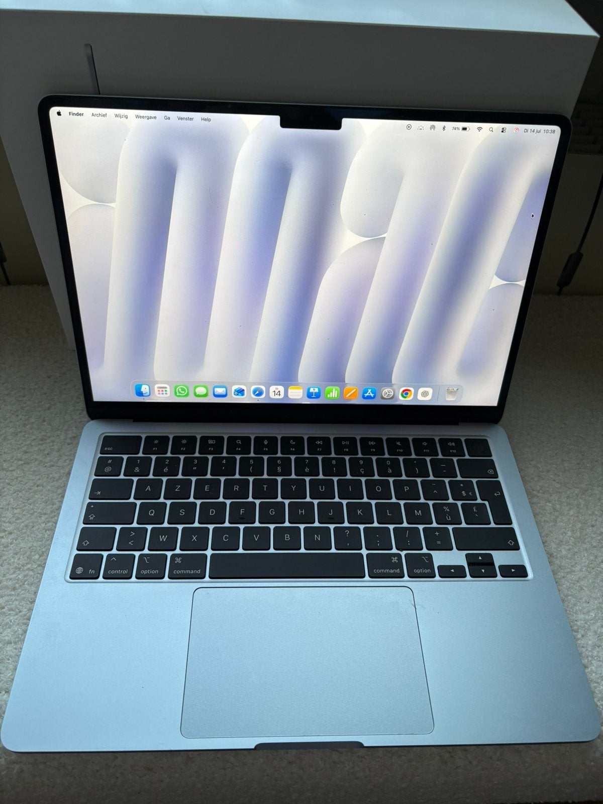 Apple Macbook Air 13 inch M4 32GBRAM- Hemelsblauw - Garantie, Ophalen, Zo goed als nieuw, 13 inch, MacBook