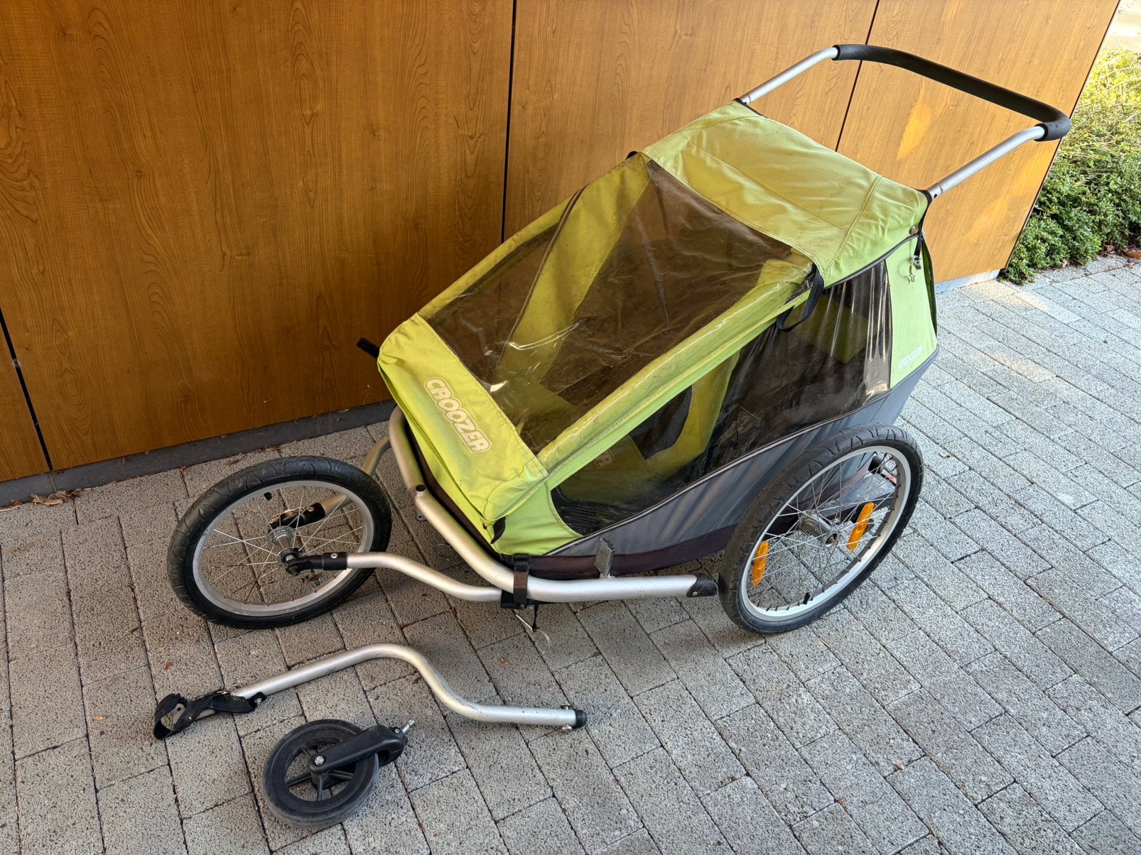 Fietskar croozer, Fietsen en Brommers, Ophalen, Gebruikt, Opvouwbaar, Kinderkar