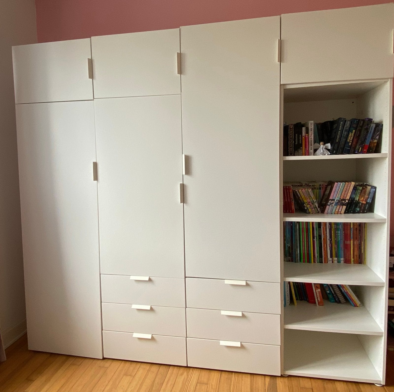 Grand dressing Ikea Platsa blanc, Maison & Meubles, Armoires | Penderies & Garde-robes, Utilisé, 200 cm ou plus, 200 cm ou plus