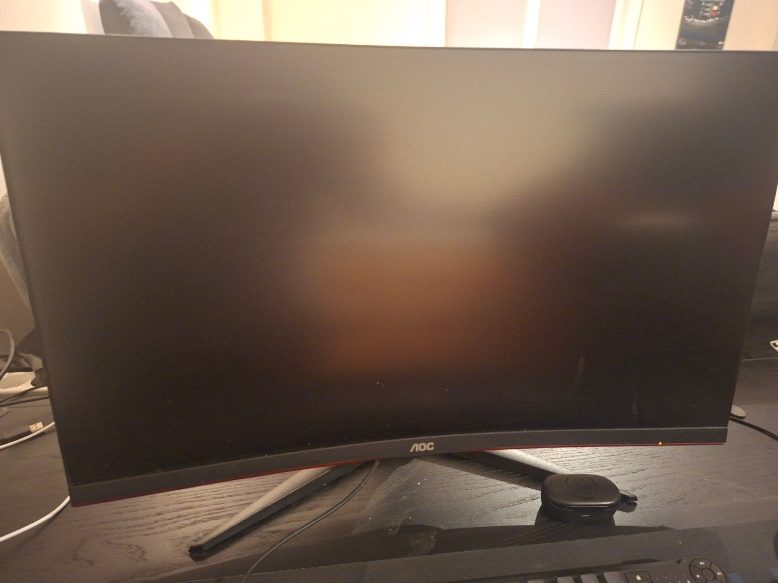 aoc 27" curved QHD Gaming monitor, VA, AOC, Zo goed als nieuw, DisplayPort