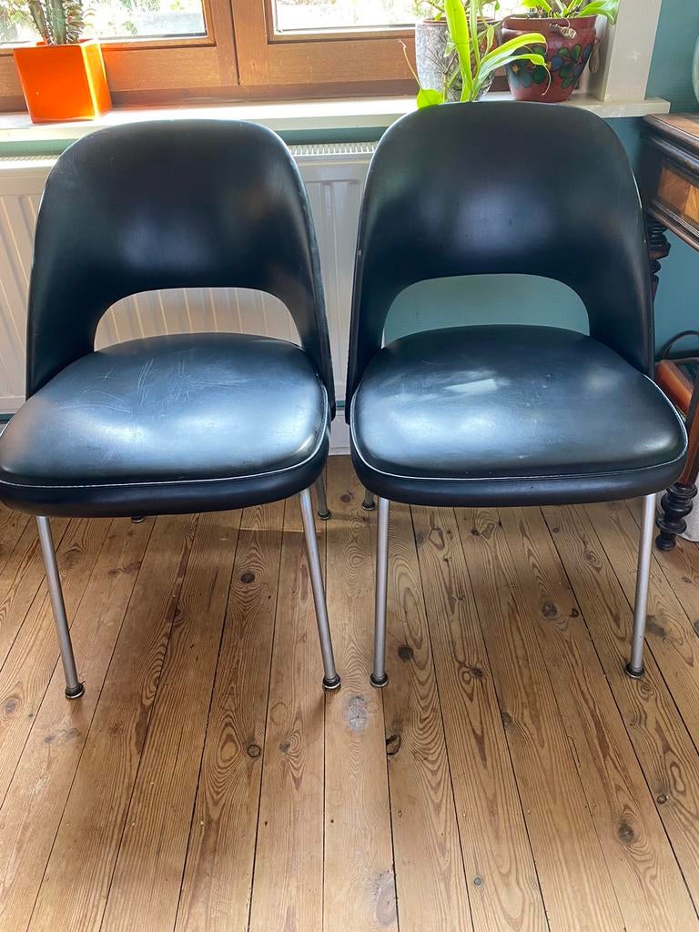 2 retro stoelen, Huis en Inrichting, Stoelen, Ophalen, Gebruikt