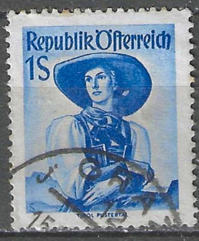 Oostenrijk 1948/1950 - Yvert 750 - Klederdrachten (ST), Verzenden, Gestempeld
