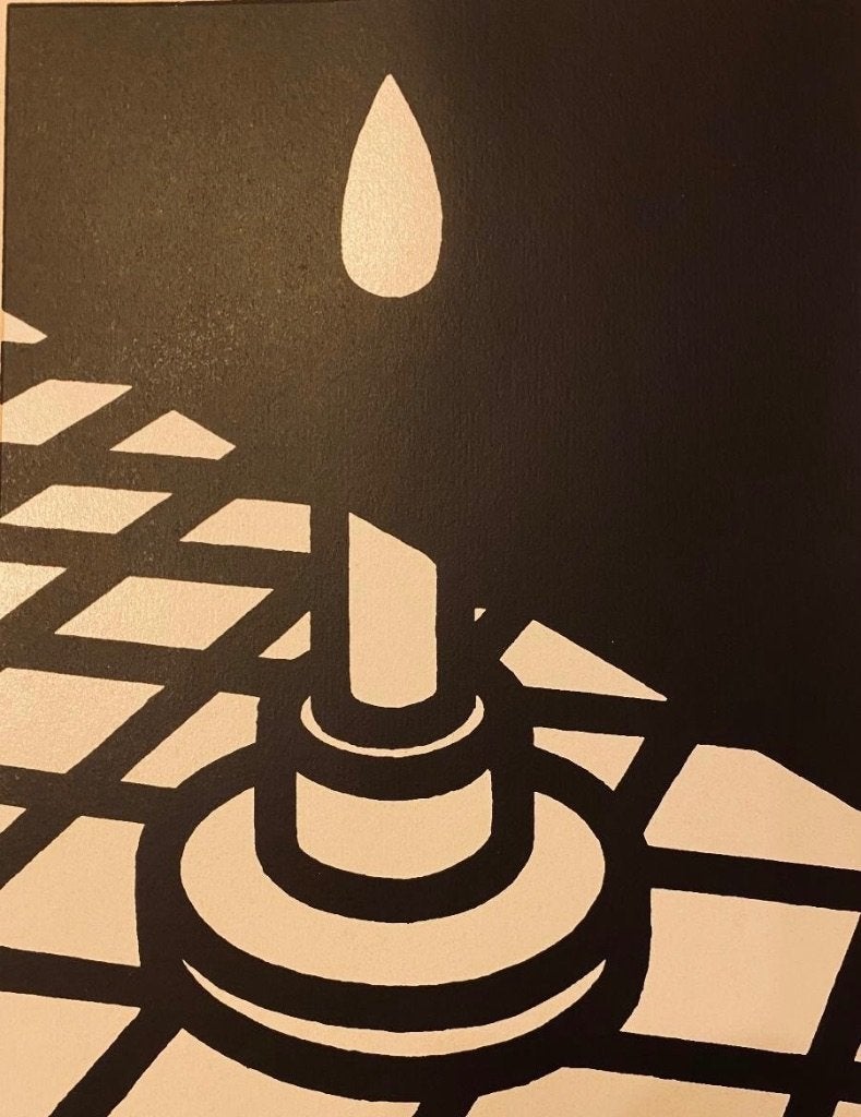 Bougie Patrick CAULFIELD 1973 N 5/95 1973 RARE POP ART, Antiquités & Art, 44 cm, Enlèvement ou Envoi, 1950 - 1999, Vie quotidienne