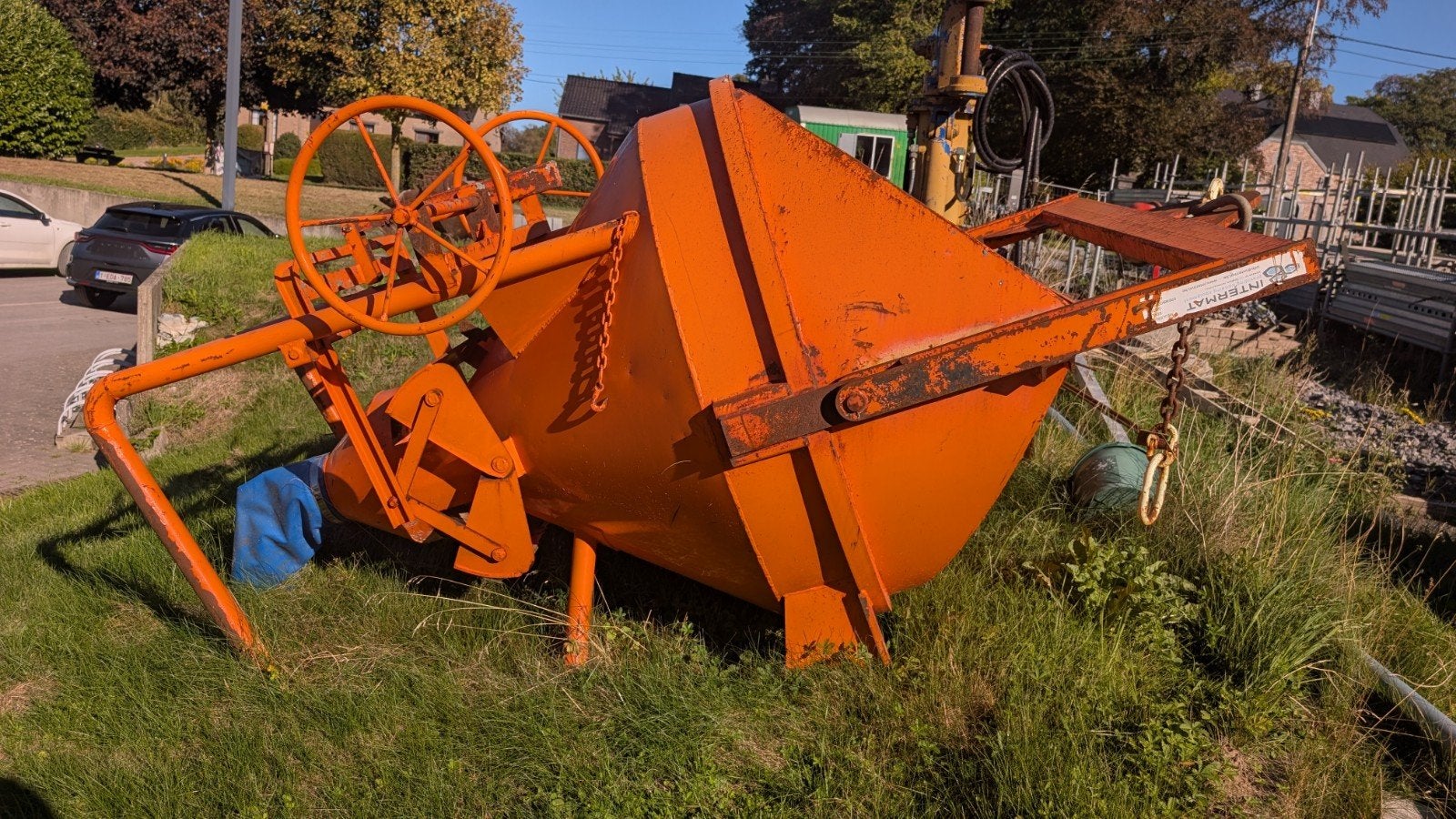 Grijper met hydraulische rotatie, Ophalen, Hijswerktuig