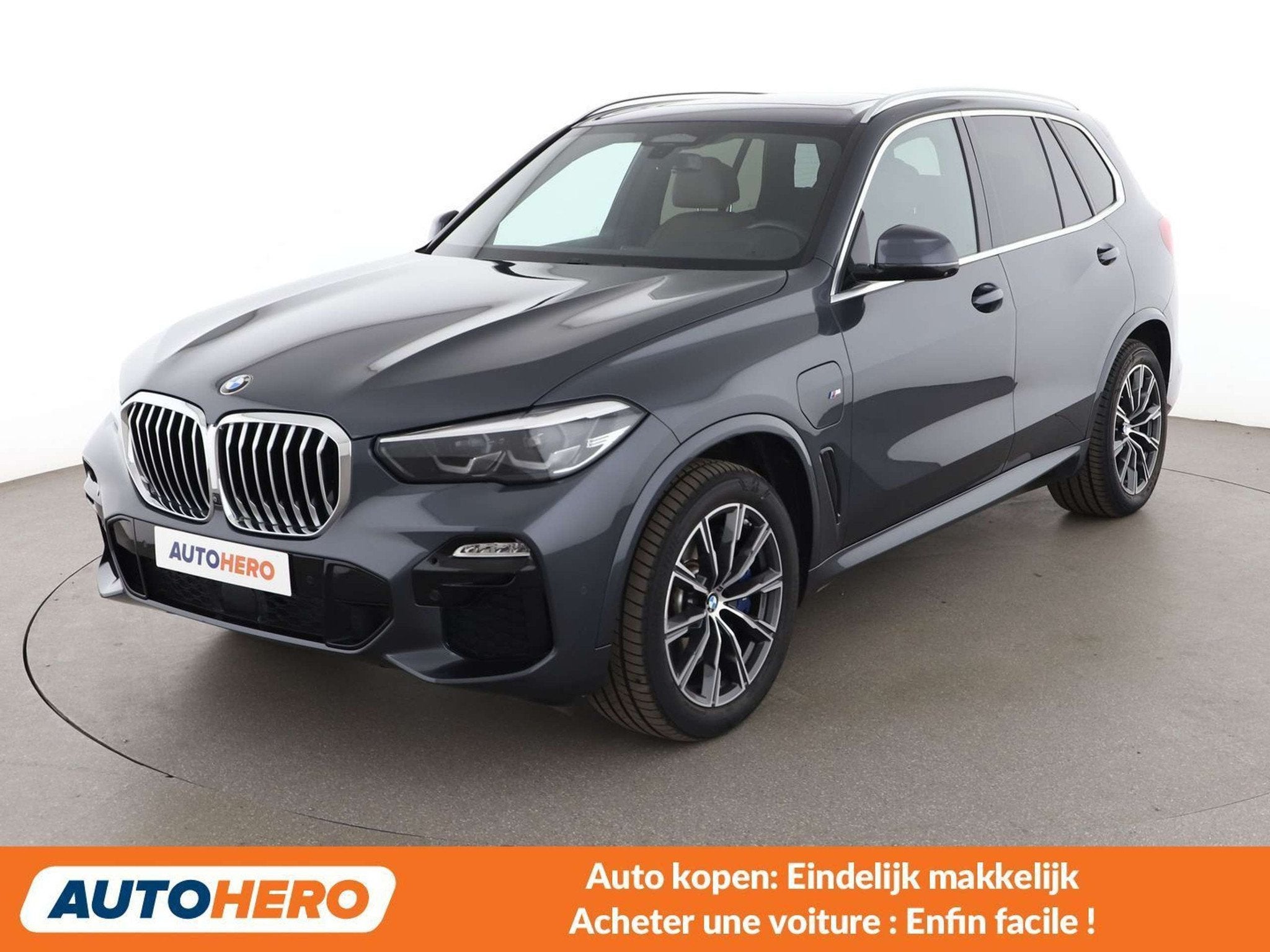 BMW X5 xDrive 45e M Sport (année de construction 2021), Autos, BMW, Cuir, Argent ou Gris, Achat, Bluetooth