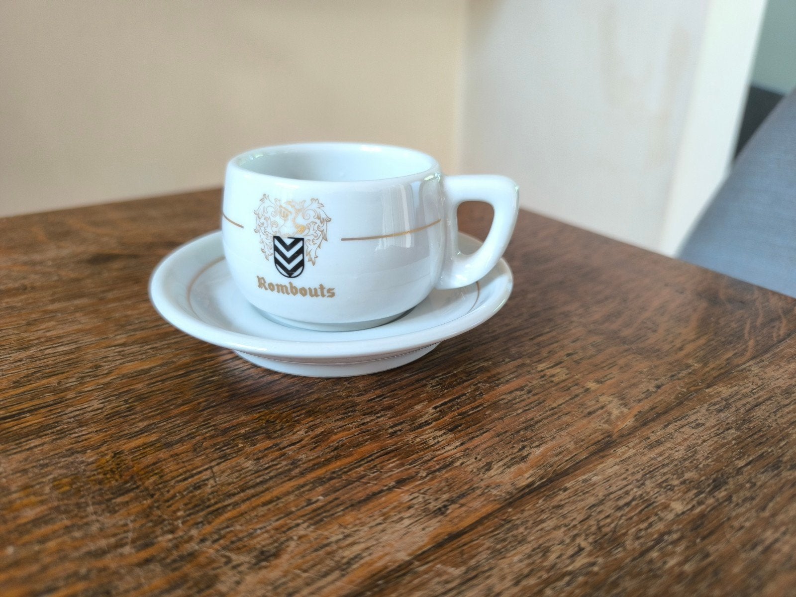 Zeldzaam vintage espresso kop en schotel, Rombouts, Enlèvement ou Envoi