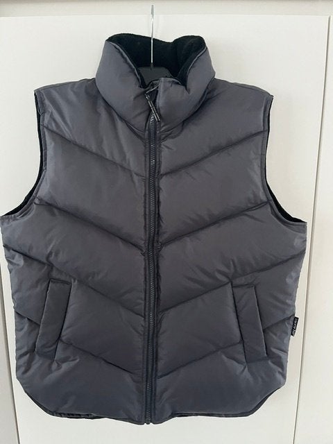 Bodywarmer (omkeerbaar) zwart/grijs, Vue Sur Mer, Zwart, Ophalen of Verzenden, Zo goed als nieuw