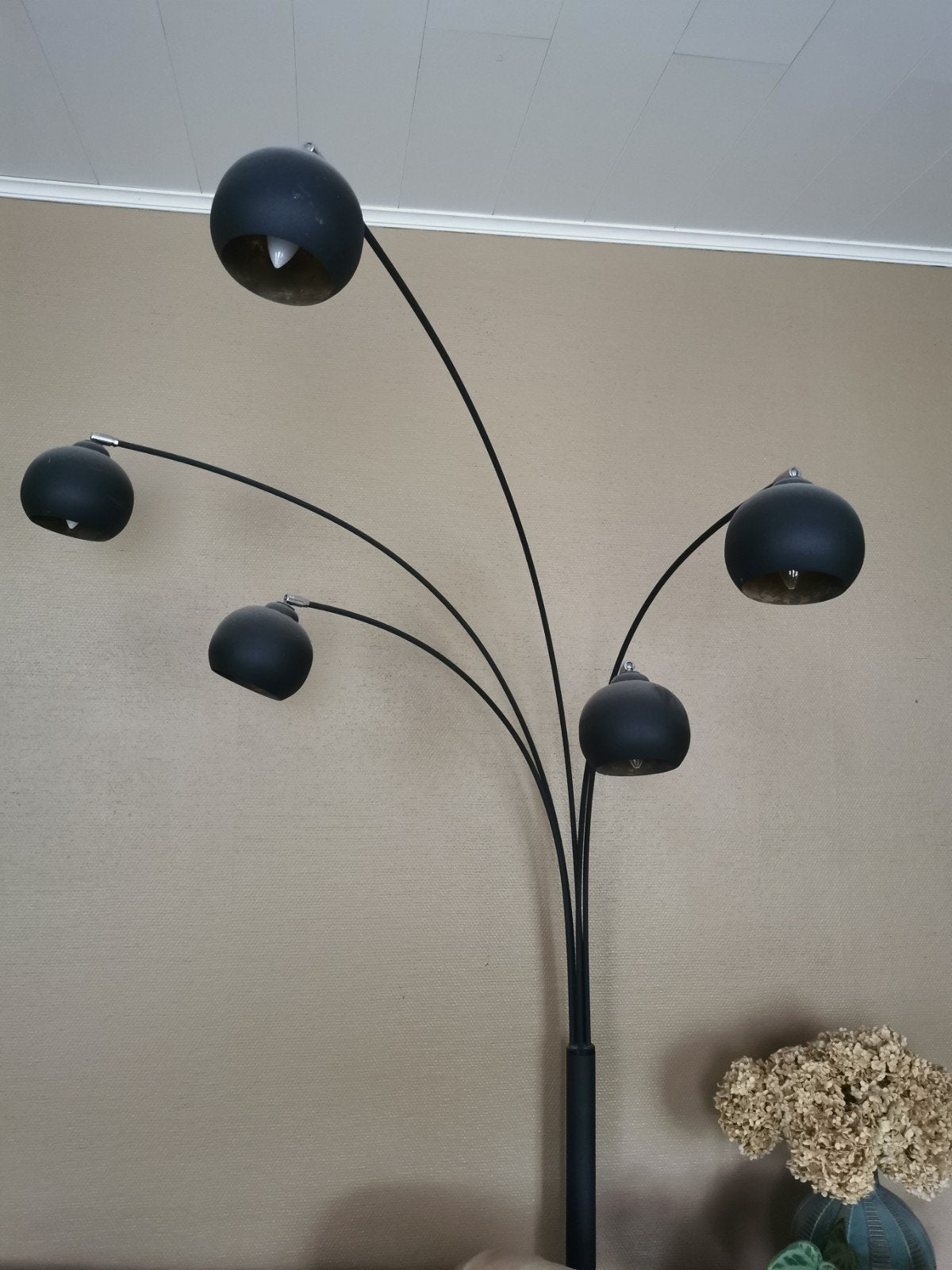 retro vloerlamp met 5 bollen., Ophalen
