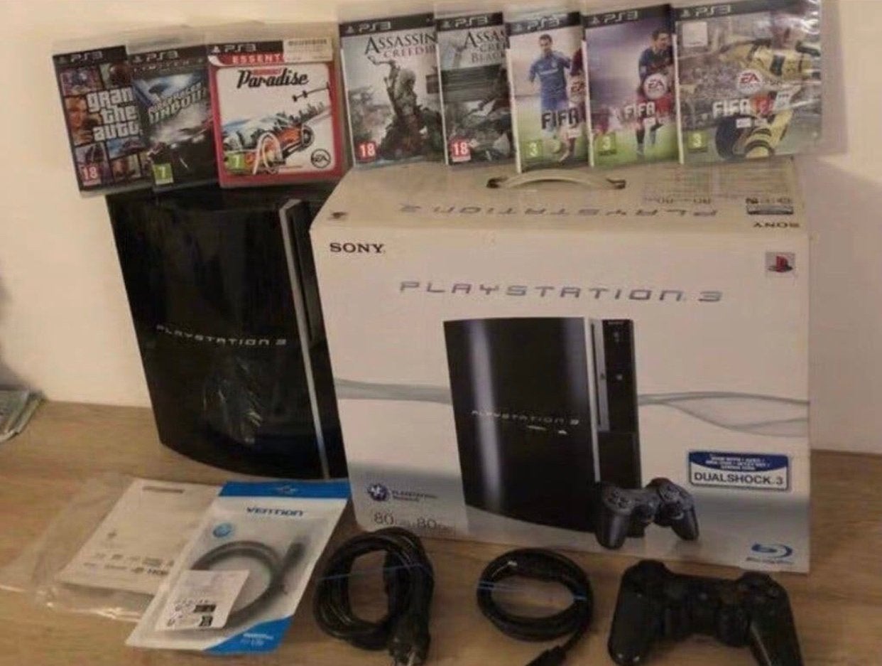 PS3 Phat CECHK04 80 Go, Consoles de jeu & Jeux vidéo, Consoles de jeu | Sony PlayStation 3, Enlèvement ou Envoi, Avec 1 manette
