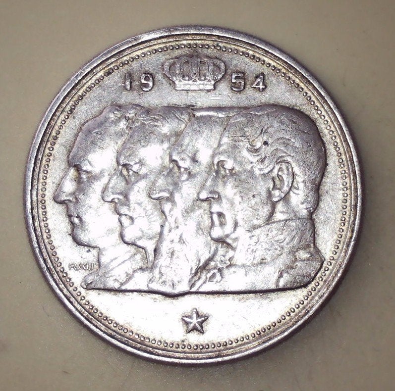 België 100 francs, 1954, Postzegels en Munten, Zilver, Ophalen of Verzenden, Losse munt, Zilver