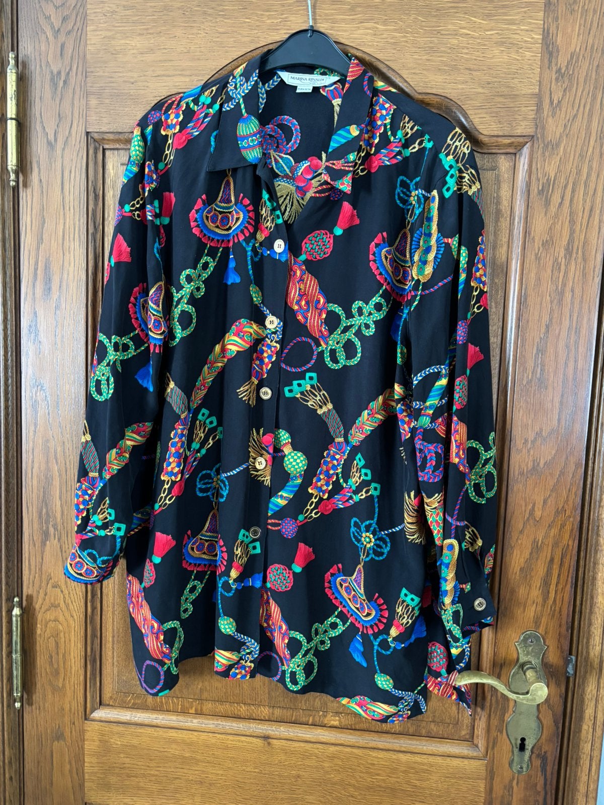 Zijden blouse Marina Rinaldi, Kleding | Dames, Ophalen of Verzenden, Zo goed als nieuw