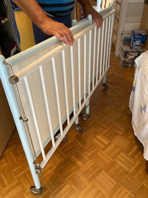 kinderbed vintage, Gebruikt, 70 tot 85 cm, 140 tot 160 cm, Ophalen