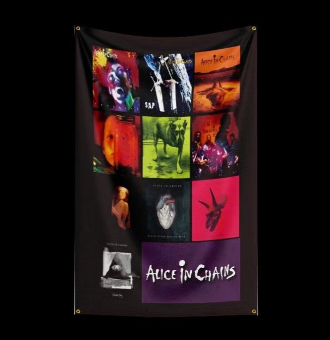 Grote vlaggen Alice in Chains (150x90cm), Ophalen of Verzenden, Nieuw