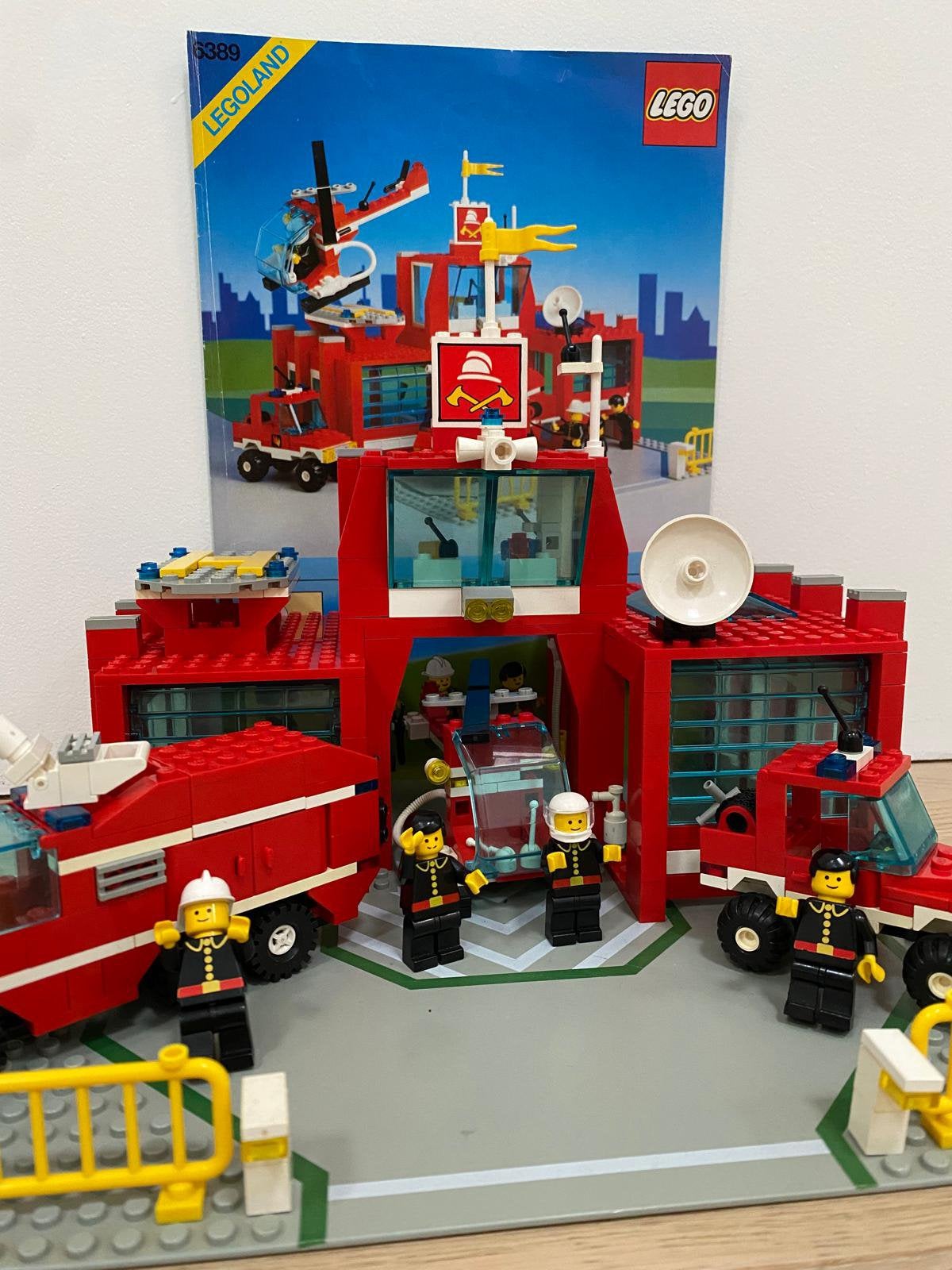 LEGO Town 6389 Fire Control Centre Station Vintage Set 1990, Enlèvement, Utilisé, Lego