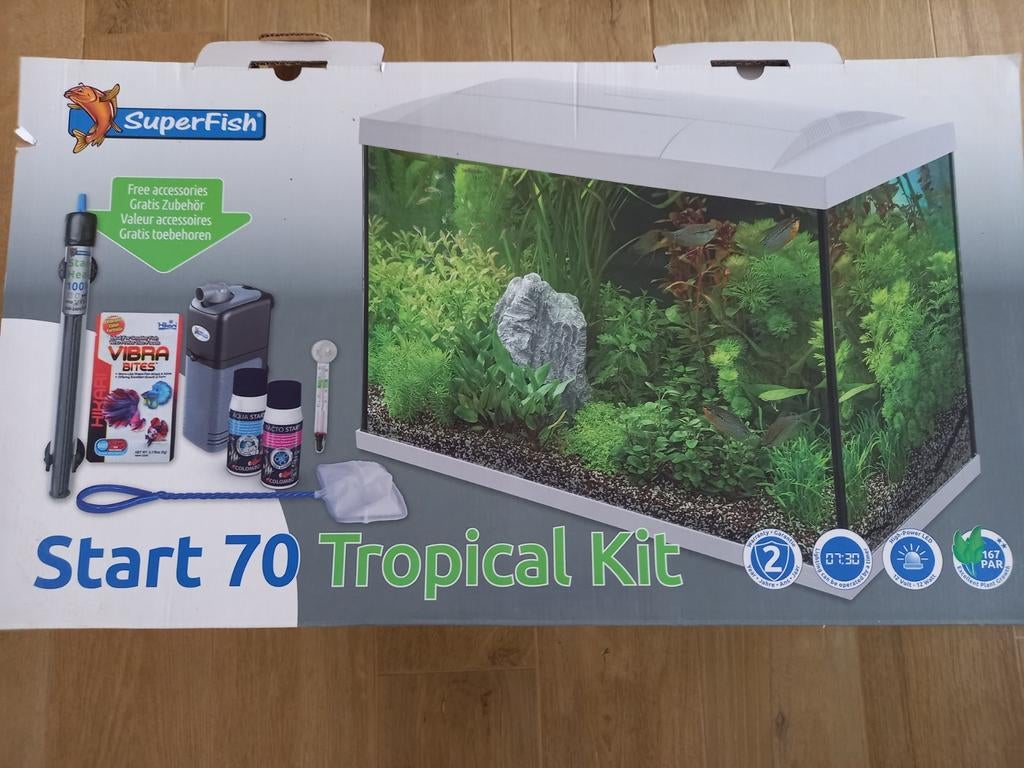 Aquarium 60l met toebehoren, Animaux & Accessoires, Enlèvement, Filter