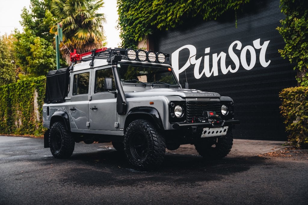 Land Rover Defender 110/ CREW CAB /HORS TVA, Autos, Argent ou Gris, Achat, Entreprise, Éclairage LED