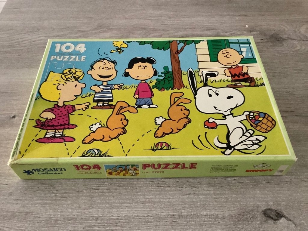Snoopy vintage puzzle (104 stuks), Enlèvement ou Envoi, Snoopy, Utilisé, Autres types