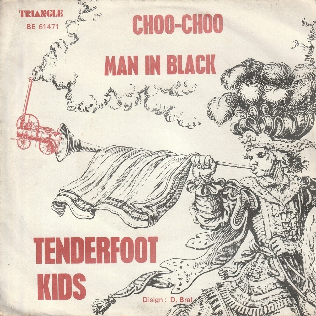 Tenderfoot Kids - Choo-choo / Man in black - Belpop, 7 inch, Zo goed als nieuw, Rock en Metal, Overige typen