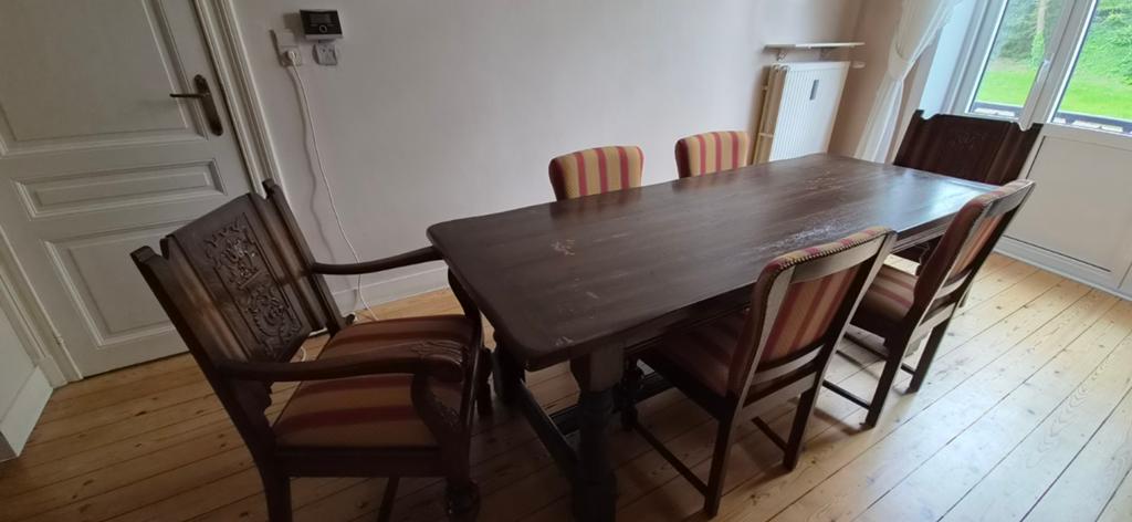 Table Apostle avec 6 chaises, Maison & Meubles, Enlèvement