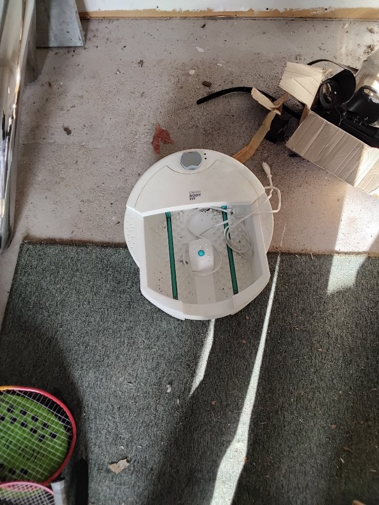 Elektrisch voetbadje, Enlèvement, Utilisé