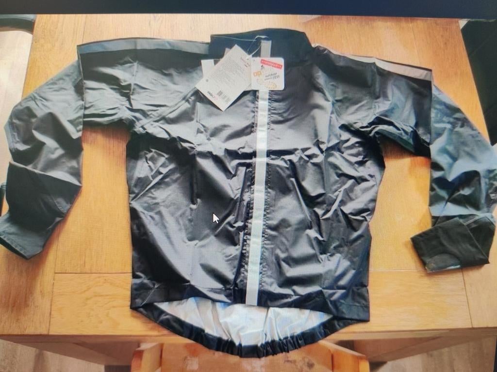Regenjas heren/dames black, maat S, Ophalen of Verzenden, S, Dames