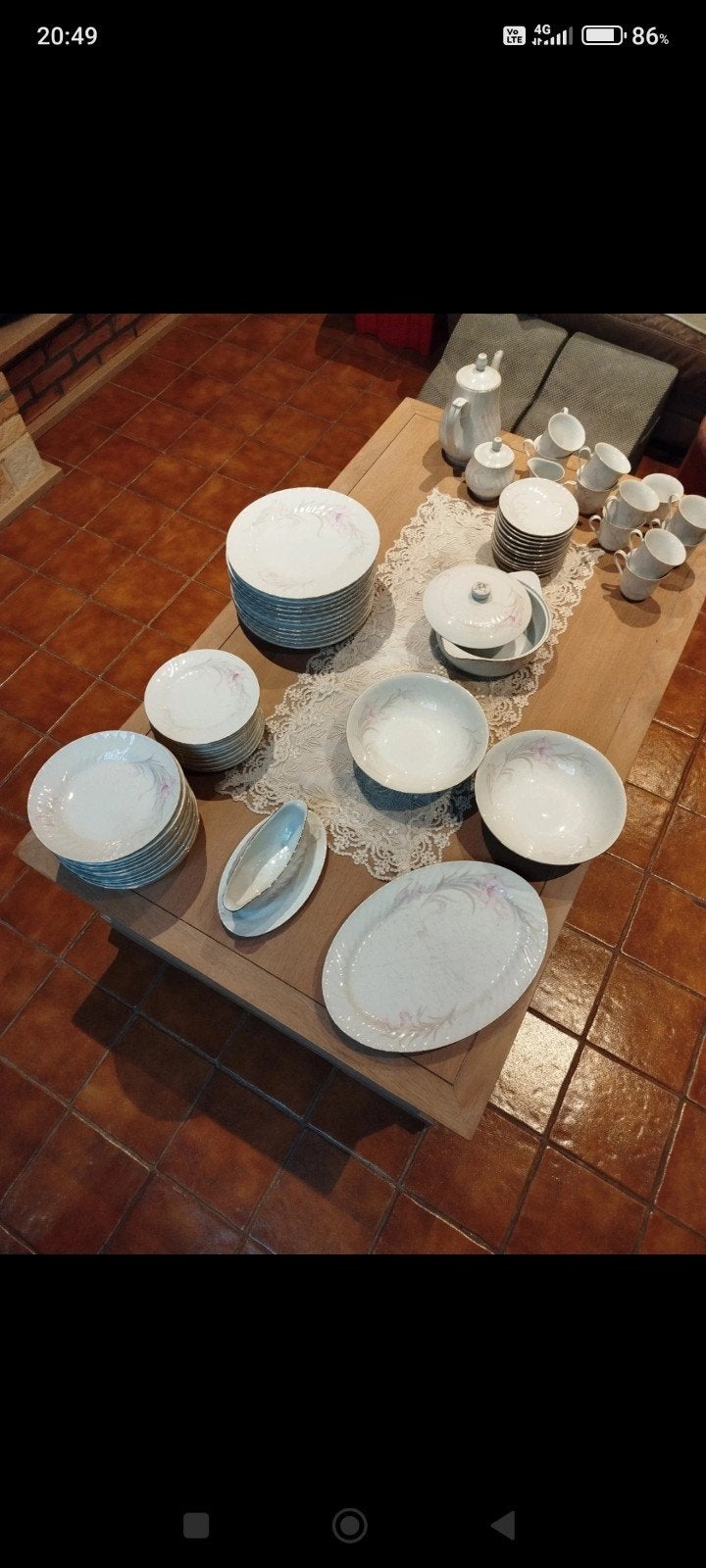 Service aan tafel, Antiek en Kunst, Ophalen of Verzenden