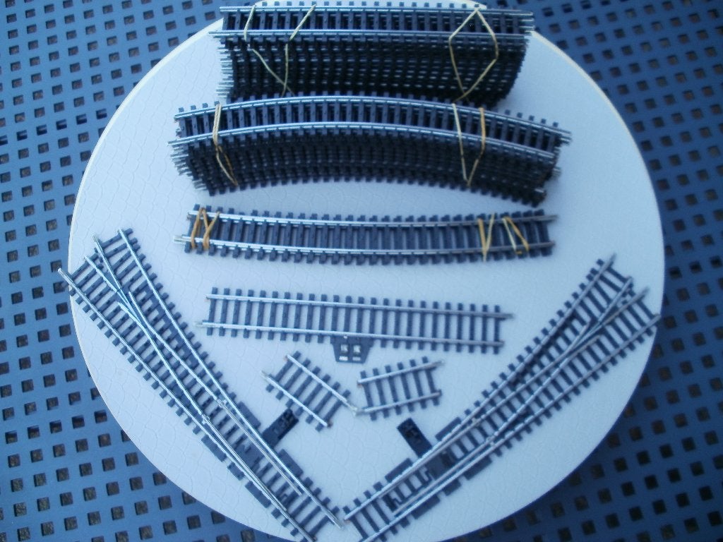 Marklin Ho 34 delige massief K rails treinbaan 232cm x 88cm., Hobby en Vrije tijd, Modeltreinen | H0, Zo goed als nieuw, Rails