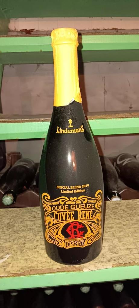 Oude geuze cuvee rene speciale editie 2010 lindemans, Verzamelen, Wijnen, Ophalen of Verzenden