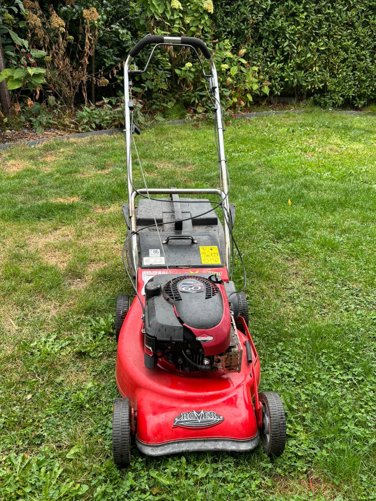 Rover zelftrekker, Tuin en Terras, Ophalen, Gebruikt, Opvangbak, Benzine-grasmaaier