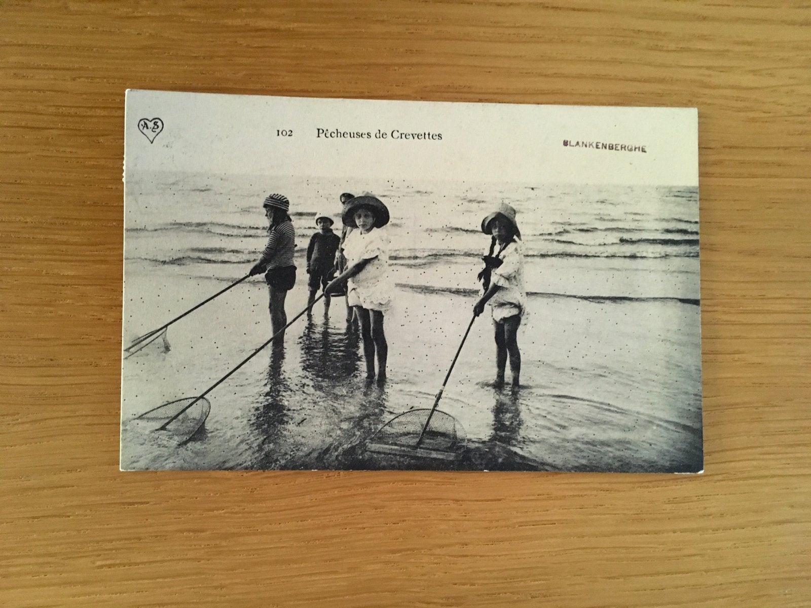 Oude postkaart Blankenberghe, Verzenden, Gelopen