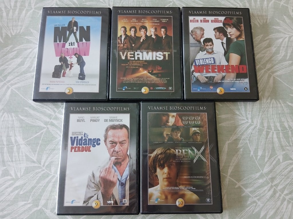 Dvd Vlaamse bioscoopfilms, Cd's en Dvd's, Ophalen of Verzenden, Zo goed als nieuw
