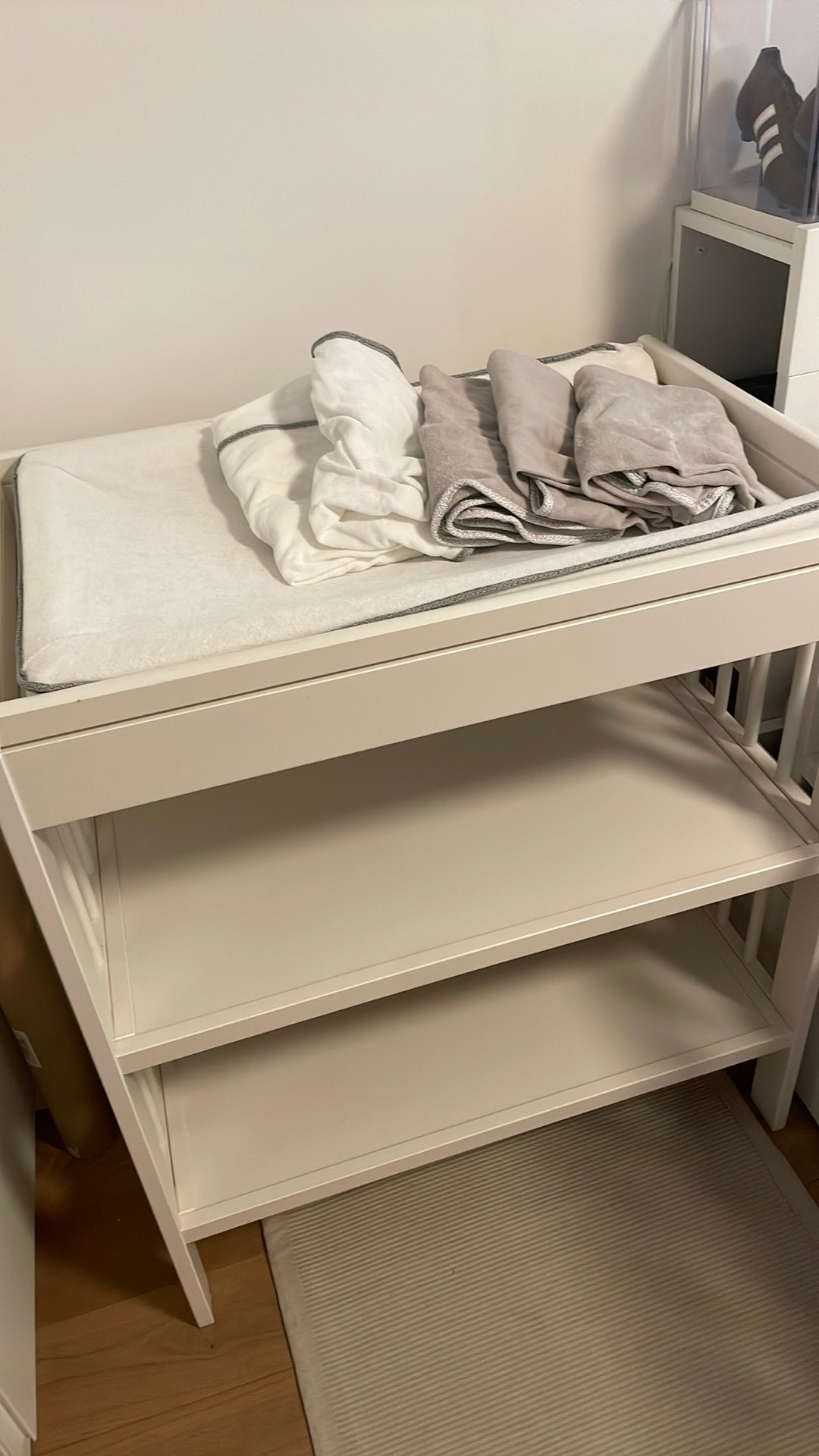 Table à langer blanc a vendre, Ophalen, Zo goed als nieuw, Commode