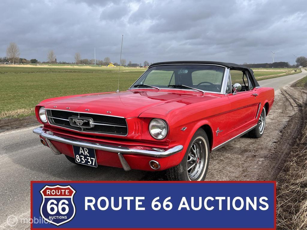 Ford Mustang Cabriolet | 1965 | Route 66 Auctions, Achat, Entreprise, Boîte manuelle, Autre carrosserie