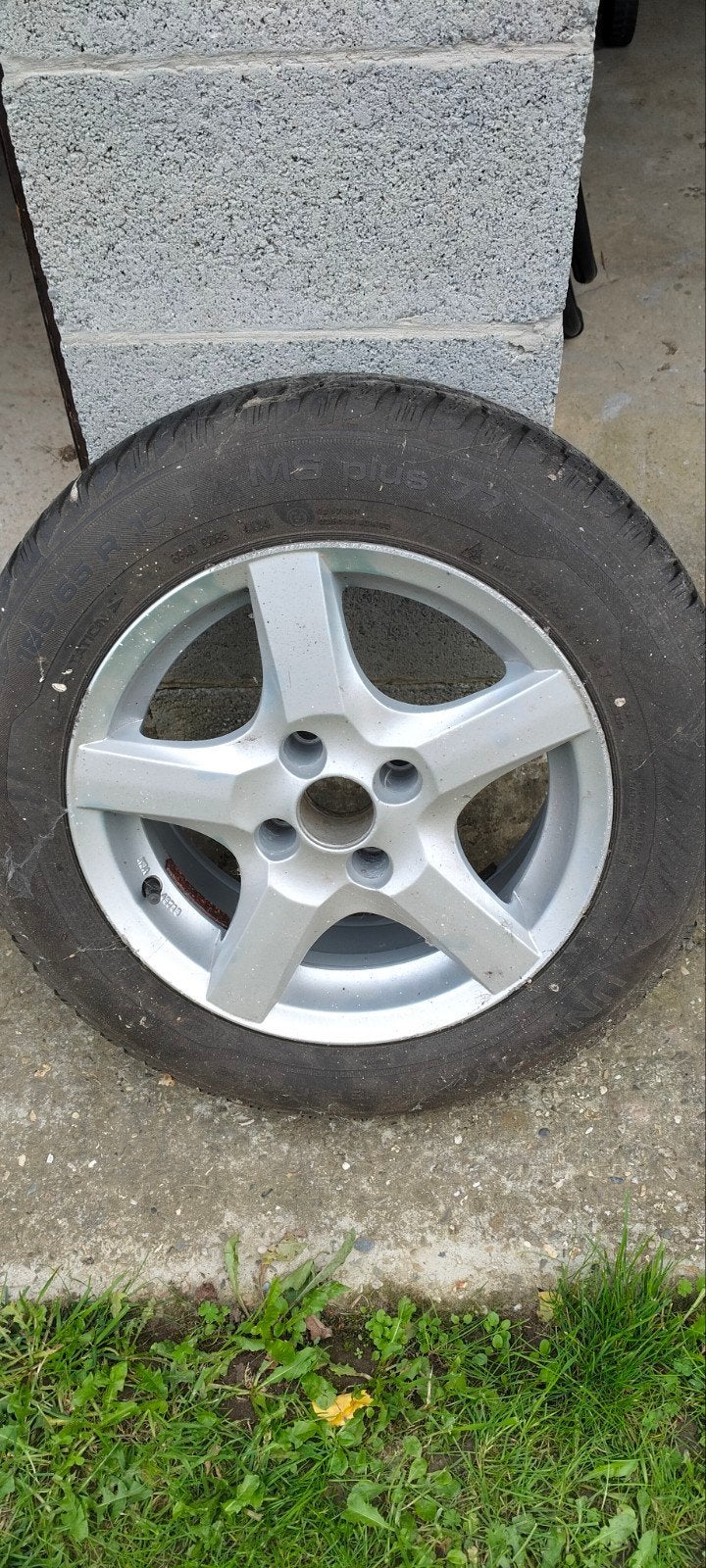 4x winterband op velg, Auto-onderdelen, Ophalen, Gebruikt, Banden en Velgen, Personenwagen